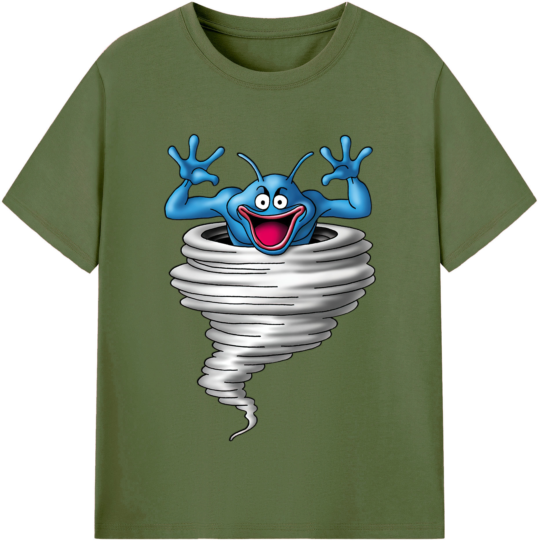 （画像用） ドラゴンクエスト Doragon Kuesuto Dragon Quest 綿100％半袖Tシャツ（フロントプリント）